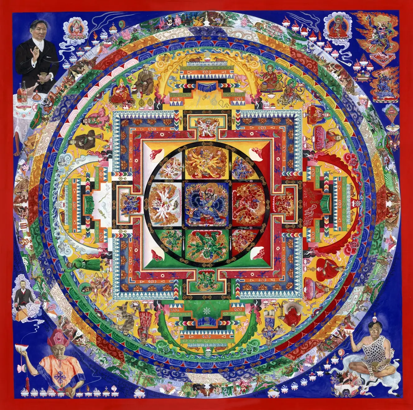 Мандала Ваджрабхайравы, рис. А. И. Железнова, 1974 г.