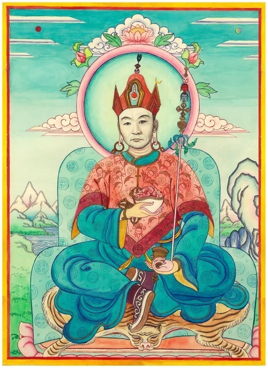 Портрет Бидии Дандарона работы Бато-Далая