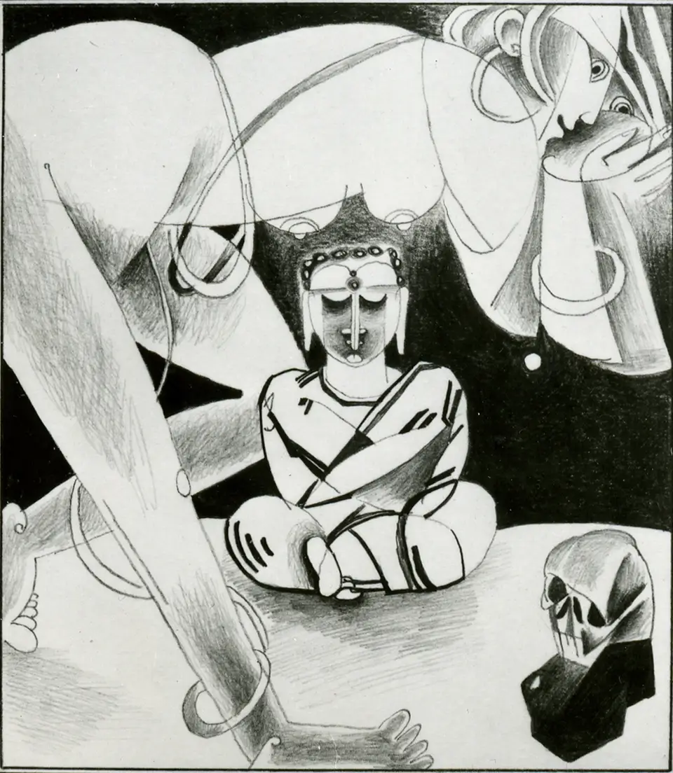 Мара послал своих дочерей, чтобы отвлечь Бодхисаттву