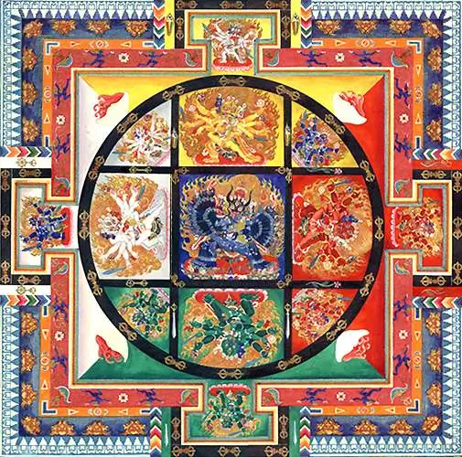 Центральная часть Мандала Шри Ваджрабхайравы